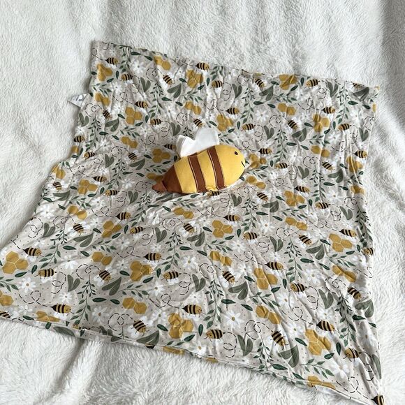 Emerson Happy Honey Bee Baby Lovey Viscose Bamboo 20” Soft Bumblebee Toy - Picture 3 of 5